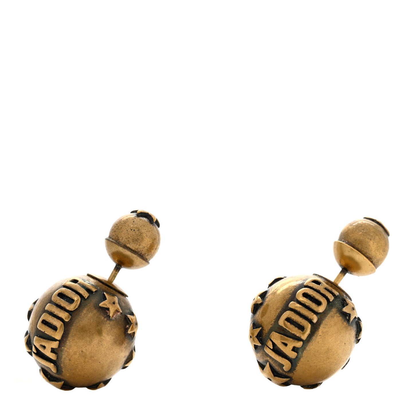 Metal J'Adior Mise En Dior Tribal Earrings Gold