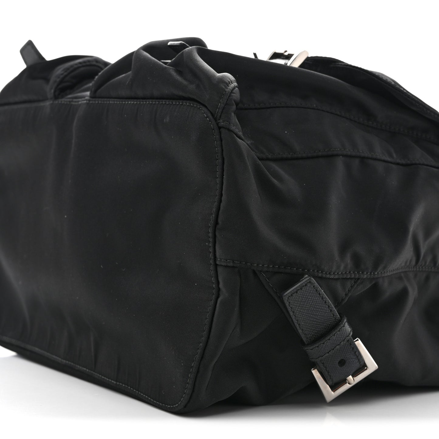 Re-Nylon Saffiano Medium Backpack Black