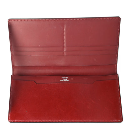 Hermes Veau Sombrero Tadelakt Manhattan Wallet Rouge H 5 of 8
