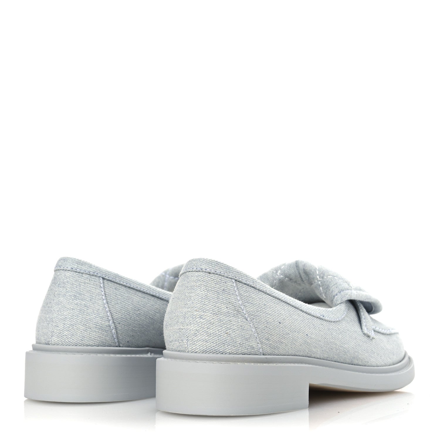 Chanel Denim CC Turnlock Loafers 37 Blue 5 of 11