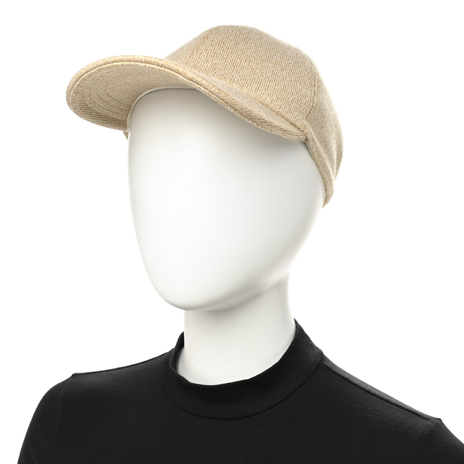 Gucci Wool Lame Double G Crystal Baseball Hat L Beige 2 of 10