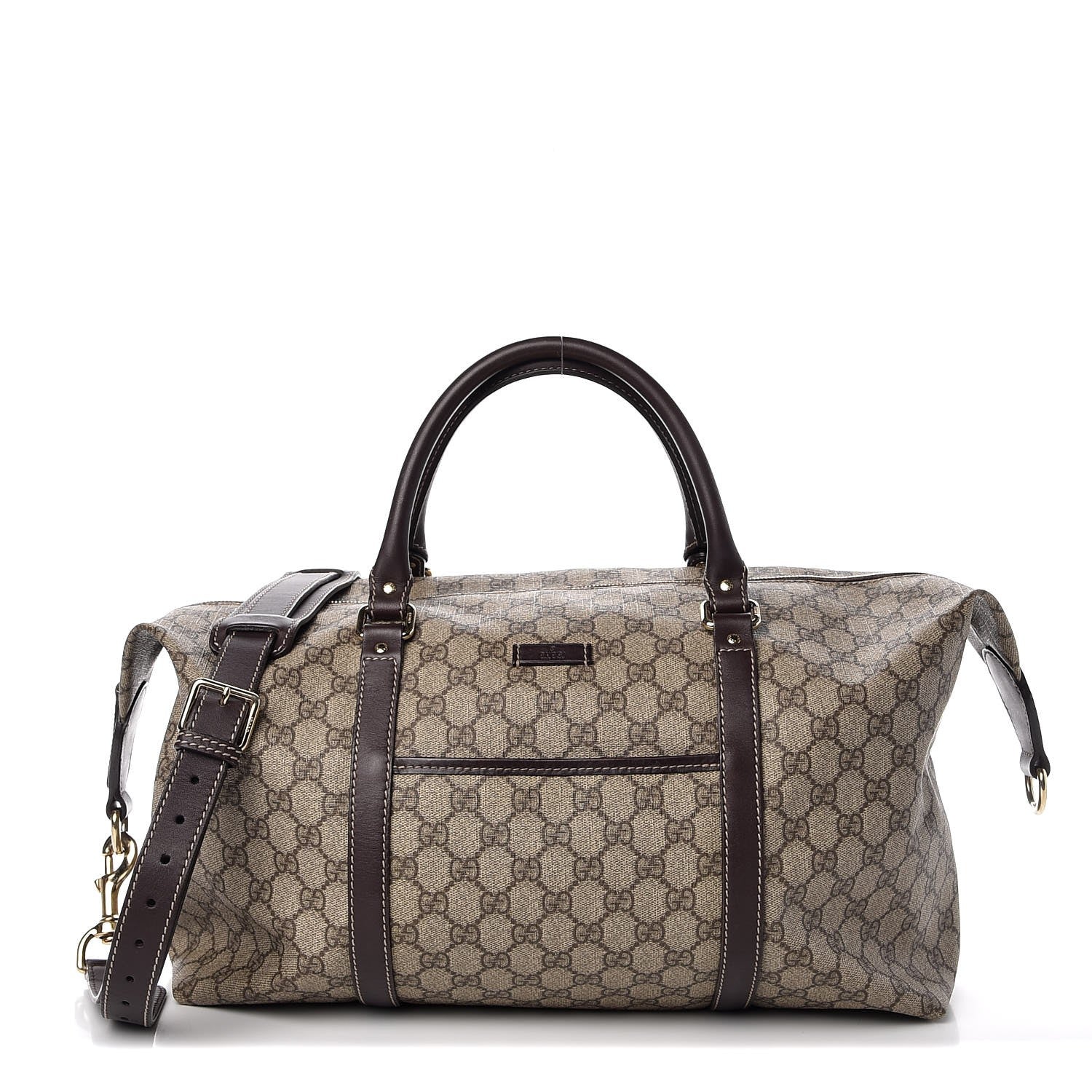 Gucci GG Plus Monogram Boston Carry On Duffle Bag Brown 1 of 8