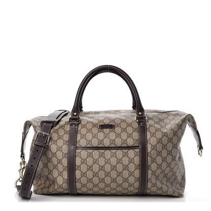 Gucci GG Plus Monogram Boston Carry On Duffle Bag Brown 1 of 8