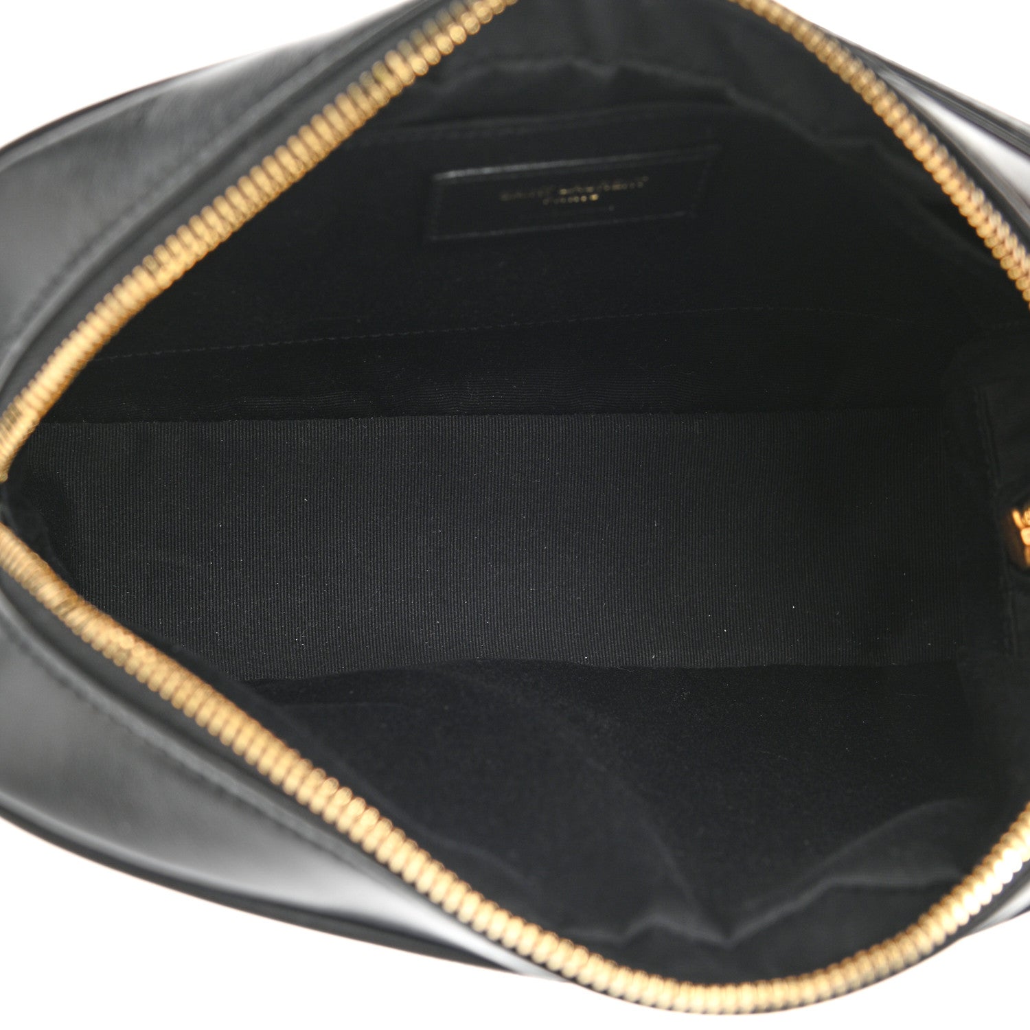 Saint Laurent Calfskin Leopard Print Monogram Lou Camera Bag Black 5 of 10