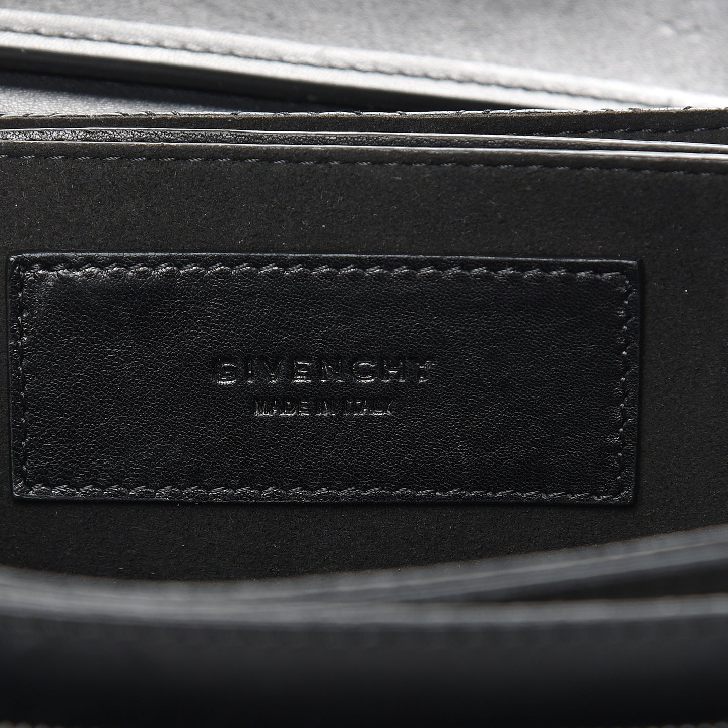 Lambskin Embroidered Studded Small GV3 Shoulder Bag Black