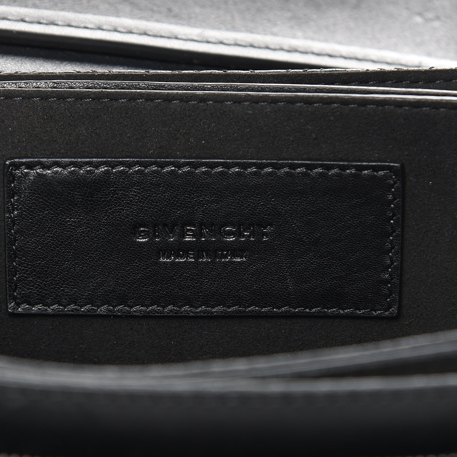 Givenchy Lambskin Embroidered Studded Small GV3 Shoulder Bag Black 6 of 13