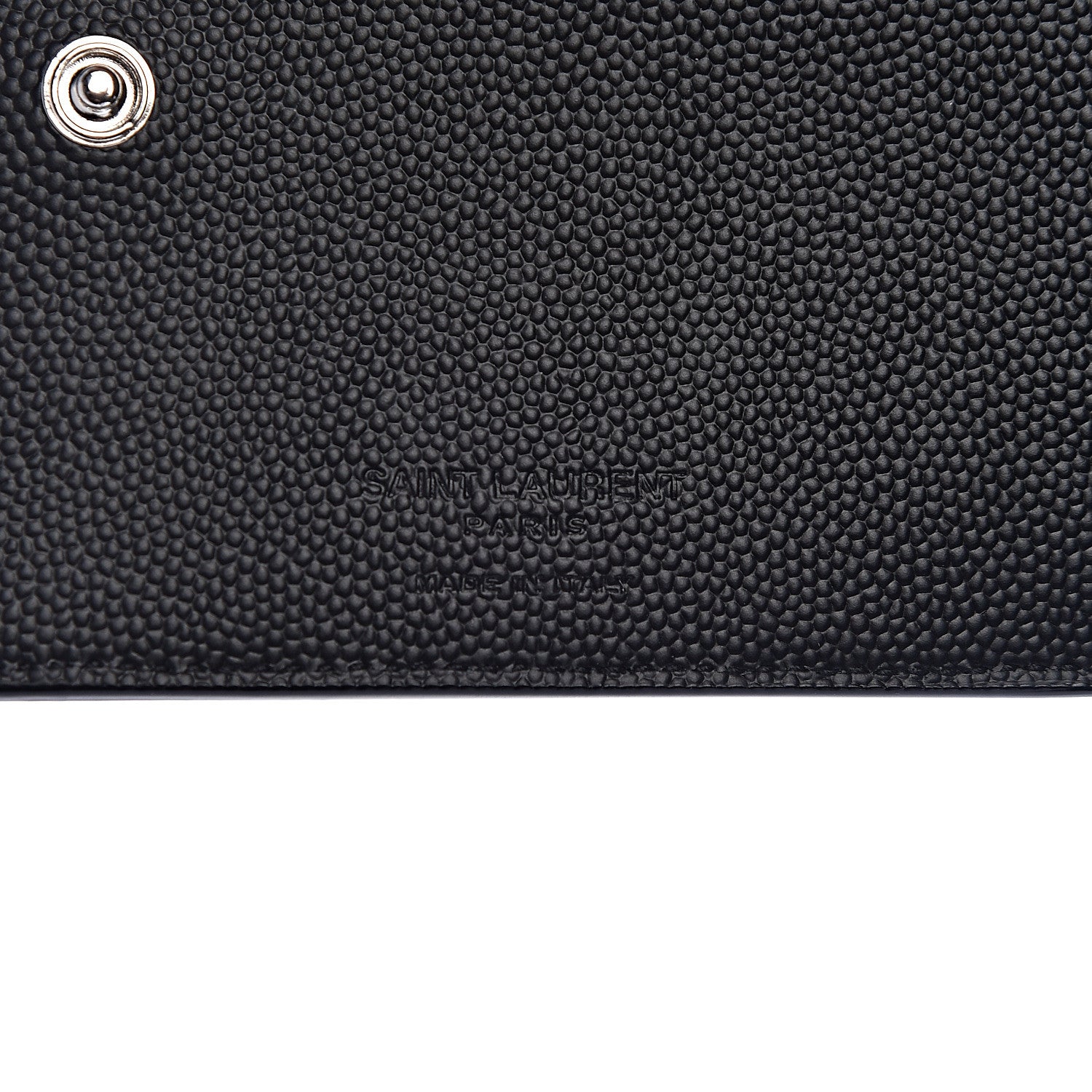 Saint Laurent Grain De Poudre Bi-Fold Wallet Black 6 of 8