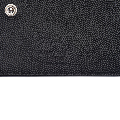 Saint Laurent Grain De Poudre Bi-Fold Wallet Black 6 of 8
