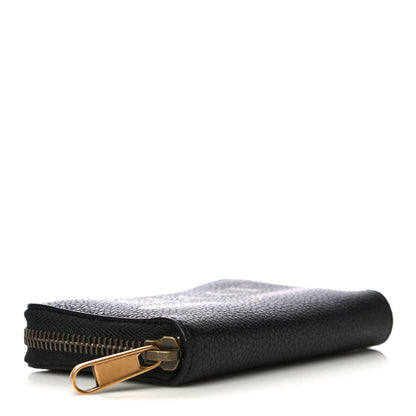 Gucci Calfskin Logo Zip Around Card Case Black 4 of 9
