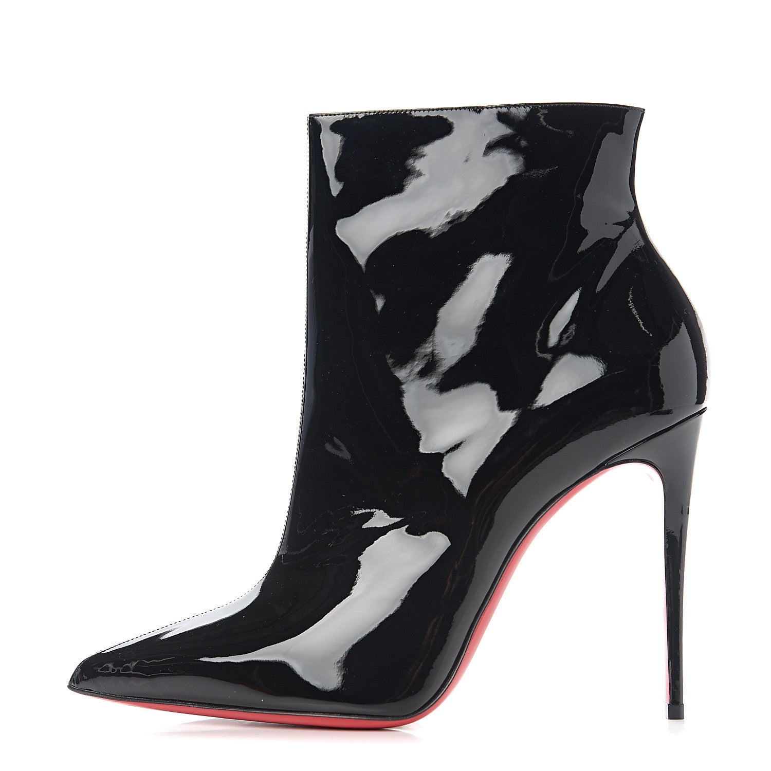 Christian Louboutin Patent So Kate Booty 100 Ankle Boots 40 Black 1 of 7
