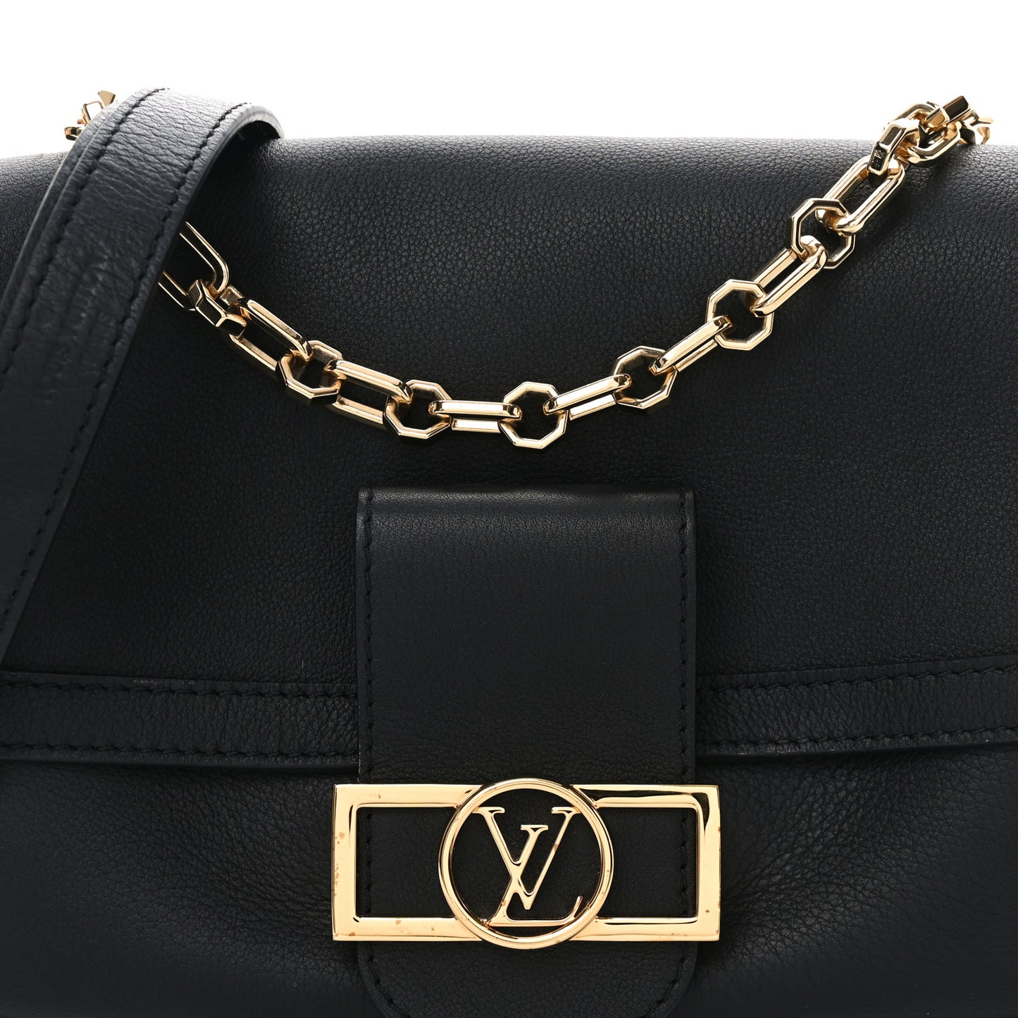 Smooth Calfskin Soft Dauphine MM Black MM Black