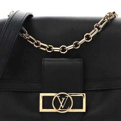 Louis Vuitton Smooth Calfskin Soft Dauphine MM Black MM Black 7 of 10