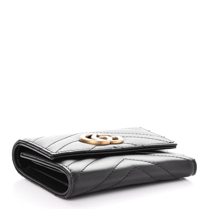 Gucci Calfskin Matelasse GG Marmont Wallet Black 4 of 8