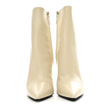 Saint Laurent Calfskin Opyum 110 Ankle Boots 38.5 Real Beige 3 of 10