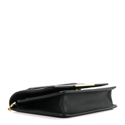 Fendi Vitello Century Eyebrow Monster Eyes Embossed Tube Wallet On Chain Black 4 of 15