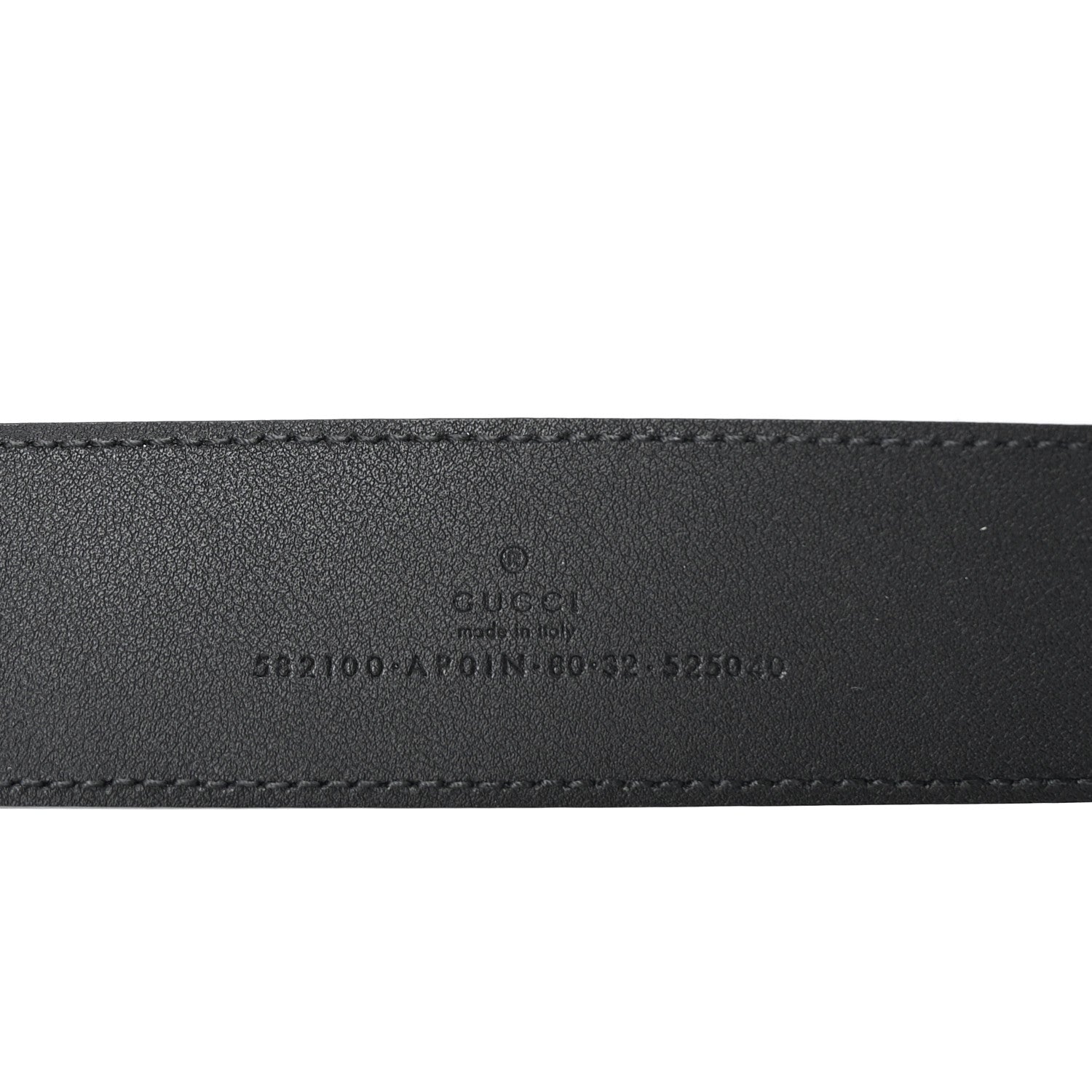 Gucci Calfskin Crystal Double G 40mm Belt 80 32 Black 5 of 6
