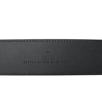 Gucci Calfskin Crystal Double G 40mm Belt 80 32 Black 5 of 6