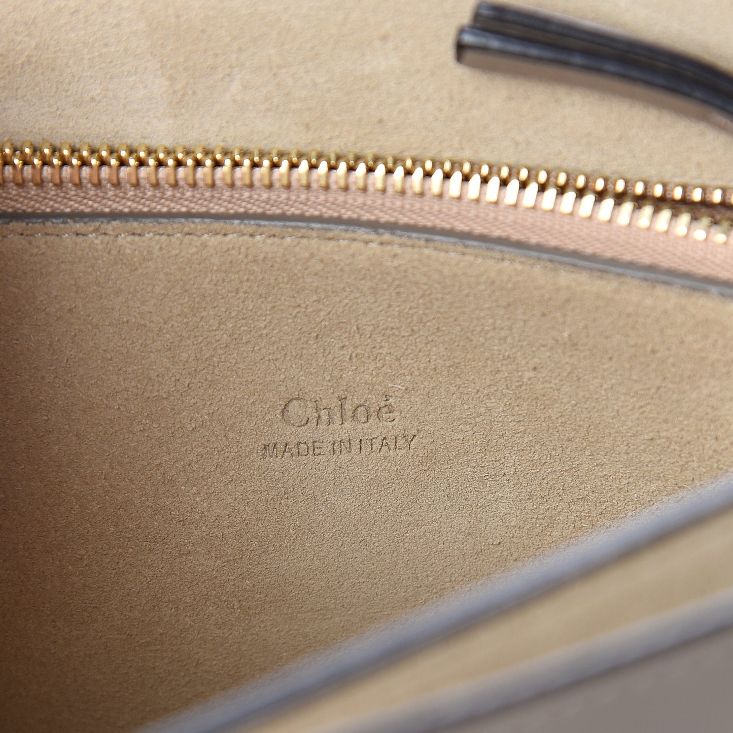 Calfskin Suede Medium Faye Shoulder Bag Motty Grey