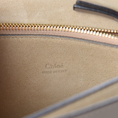 Chloe Calfskin Suede Medium Faye Shoulder Bag Motty Grey 5 of 6