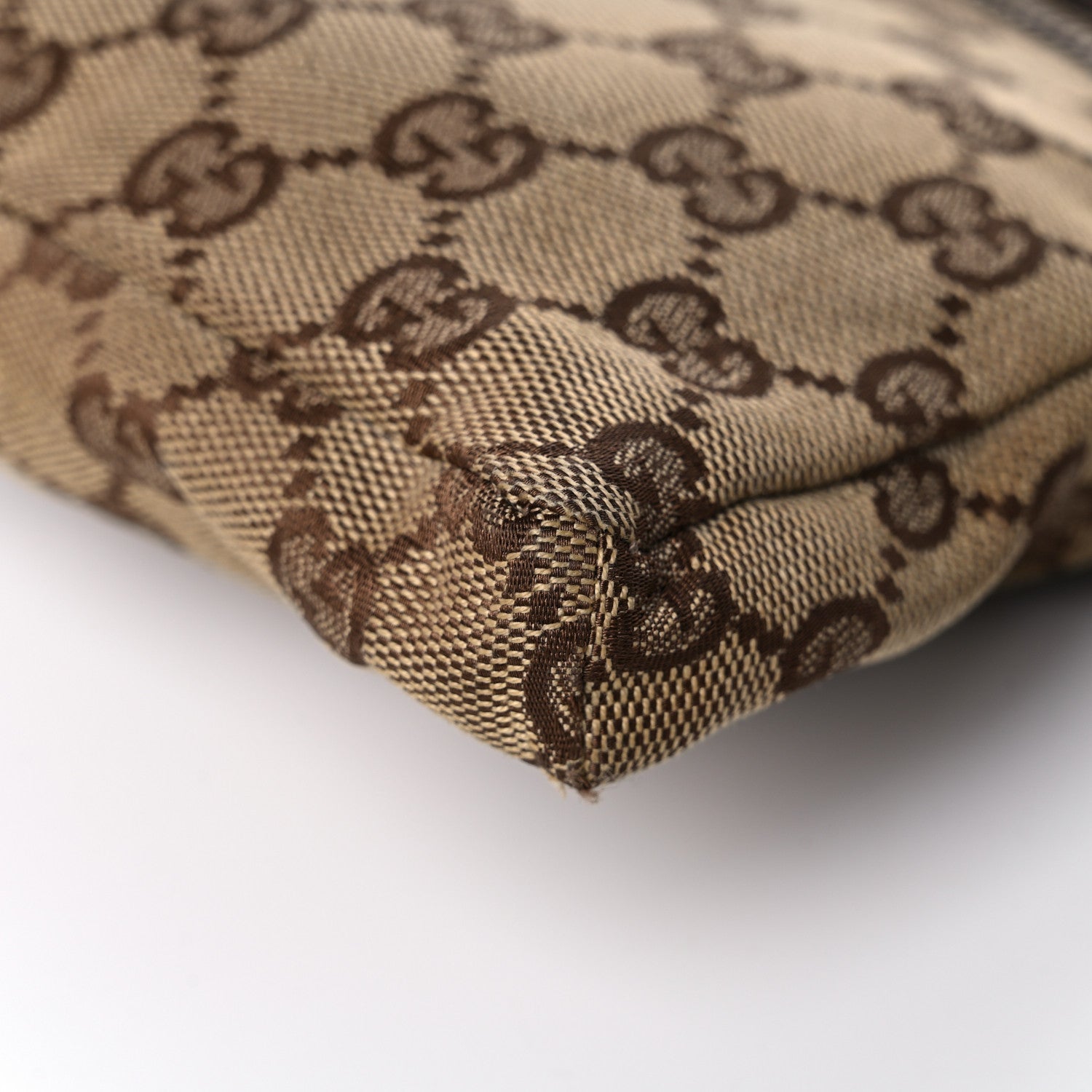 Gucci GG Plus Monogram Double Pocket Belt Bag Dark Brown 16 of 21