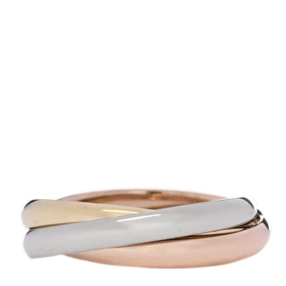 Cartier 18K Pink Yellow White Gold Small Trinity Ring 51 5.75 3 of 5