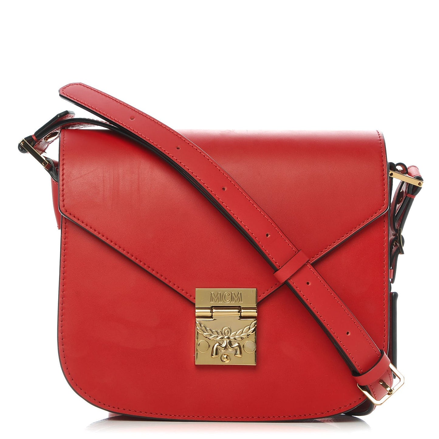 Calfskin Patricia Crossbody Bag Ruby Red