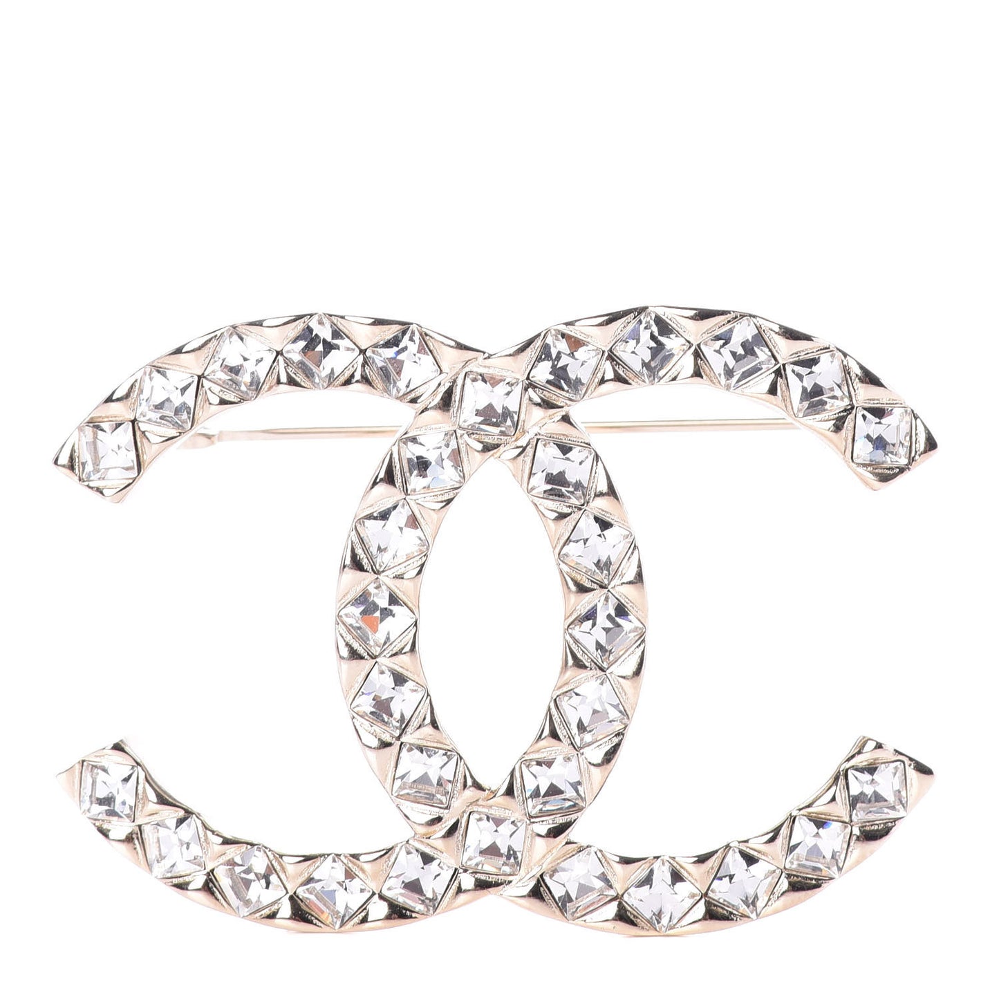 Baguette Crystal High Society CC Earrings Gold