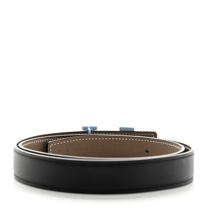 Hermes Swift Epsom H Belt 80 32 Black Etoupe 2 of 6