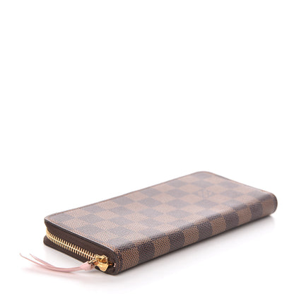 Louis Vuitton Damier Ebene Clemence Wallet Rose Ballerine 4 of 6