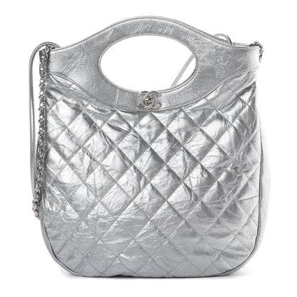 Chanel Metallic Crumpled Calfskin Small 31 Shopping Bag Silver 1 of 10
