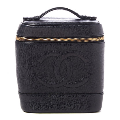 Chanel Caviar Cosmetic Vanity Bag Black 1 of 10