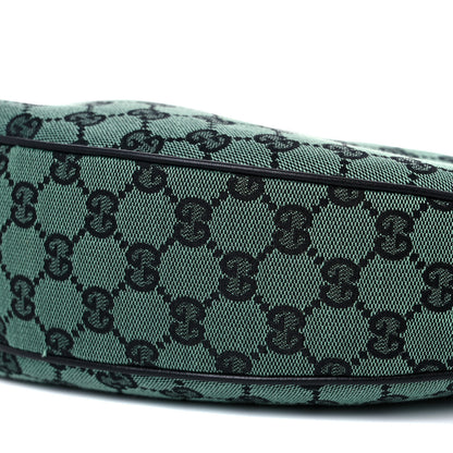 Gucci Monogram Half Moon Hobo Green 9 of 14