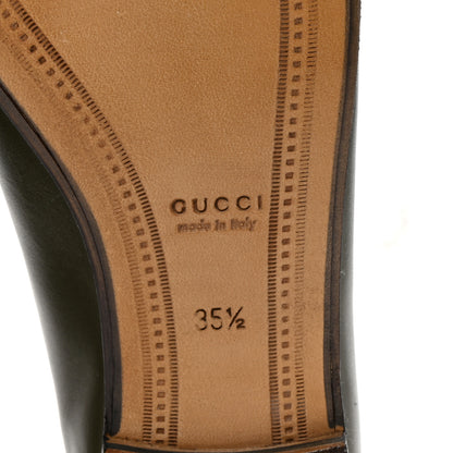 Gucci Calfskin Womens Jordaan Loafers 35.5 Luscious Green 7 of 10