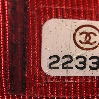 Chanel Lambskin Quilted Wallet On Chain WOC Red 8 of 11