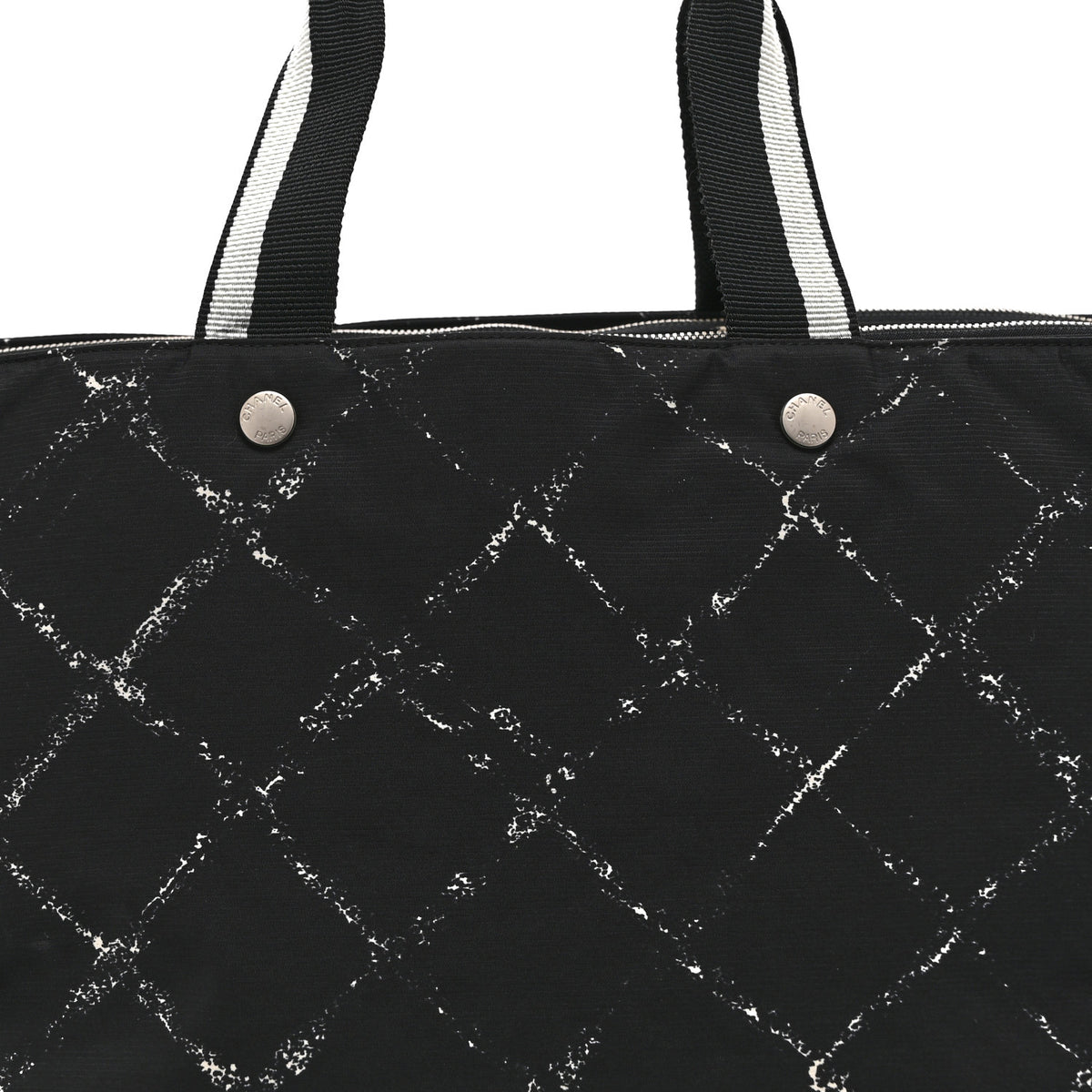 Nylon Travel Duffel Bag Black