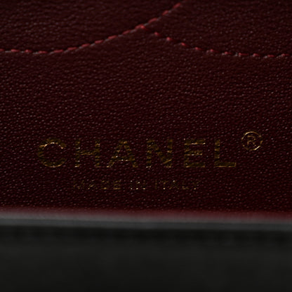 Chanel Lambskin Quilted Jumbo Double Flap Black 6 of 13