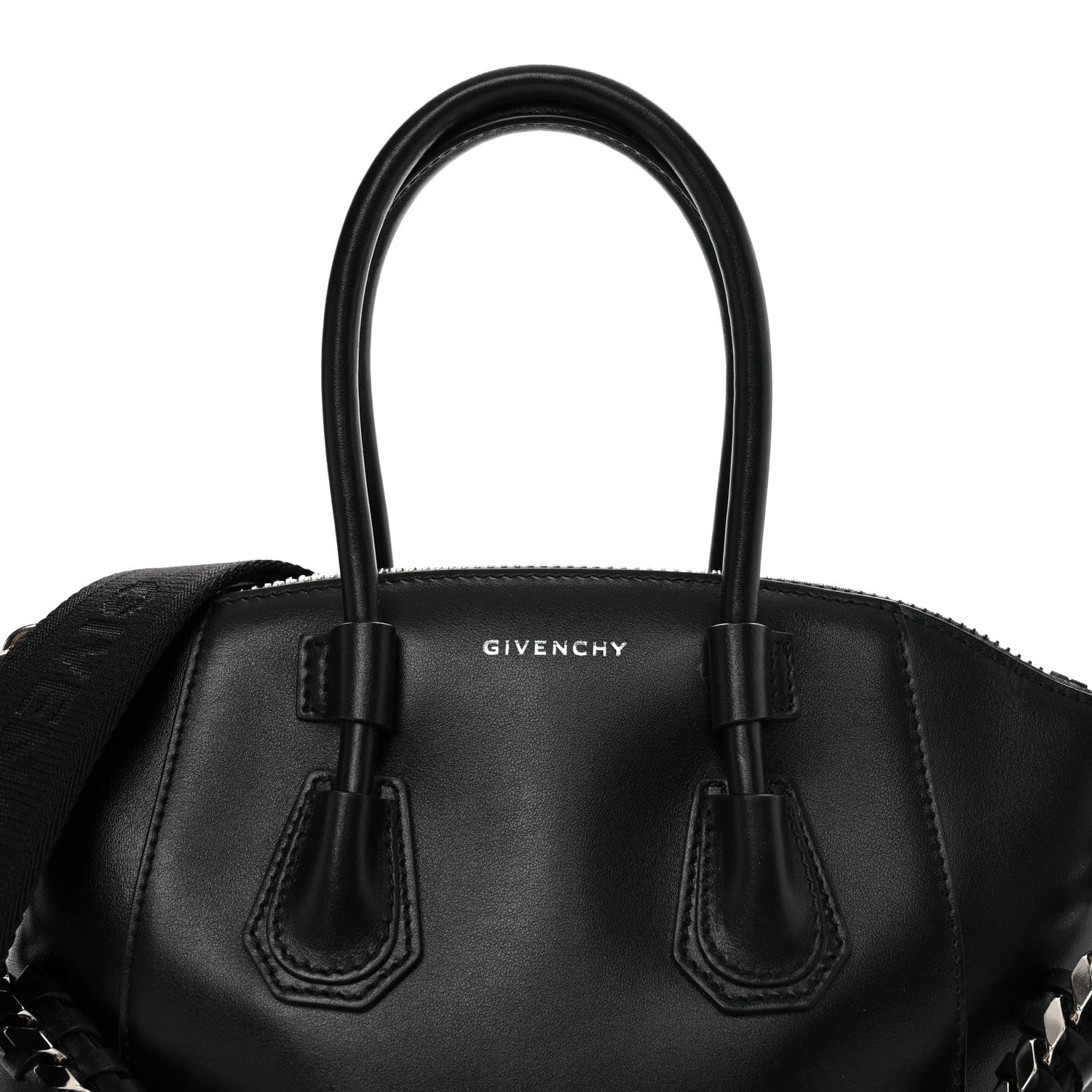 Givenchy Shiny Lord Calfskin Mini Sport Antigona With Chain Black 8 of 10