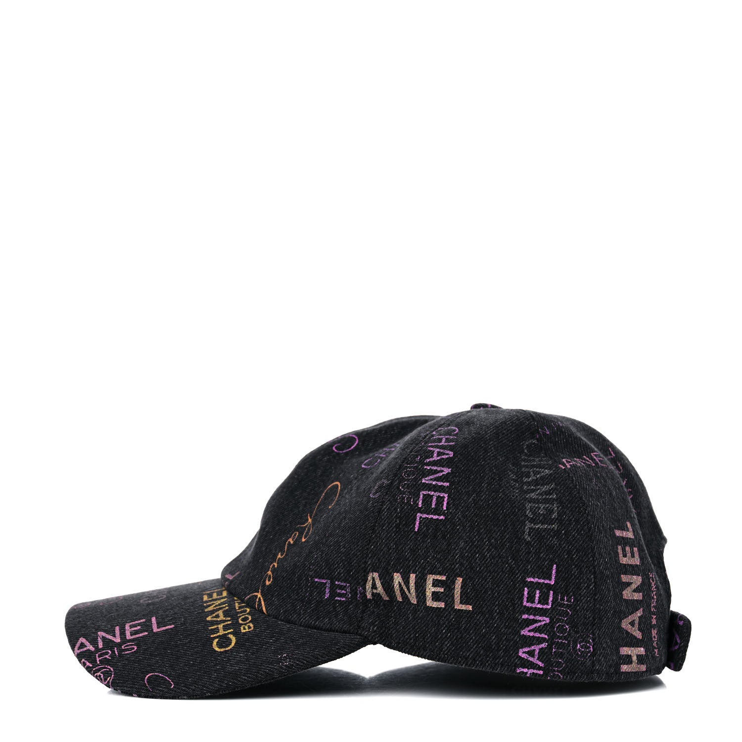 Chanel Denim Mood Cap Hat Black 3 of 7