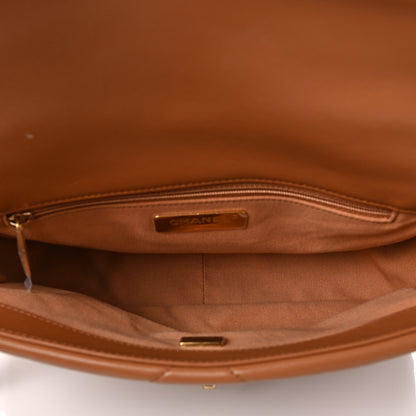 Chanel Lambskin Quilted Medium Chanel 19 Flap Brown 5 of 7