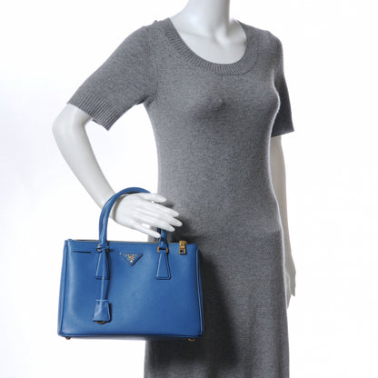 Prada Saffiano Lux Small Tote BN1801 Cobalto 2 of 9