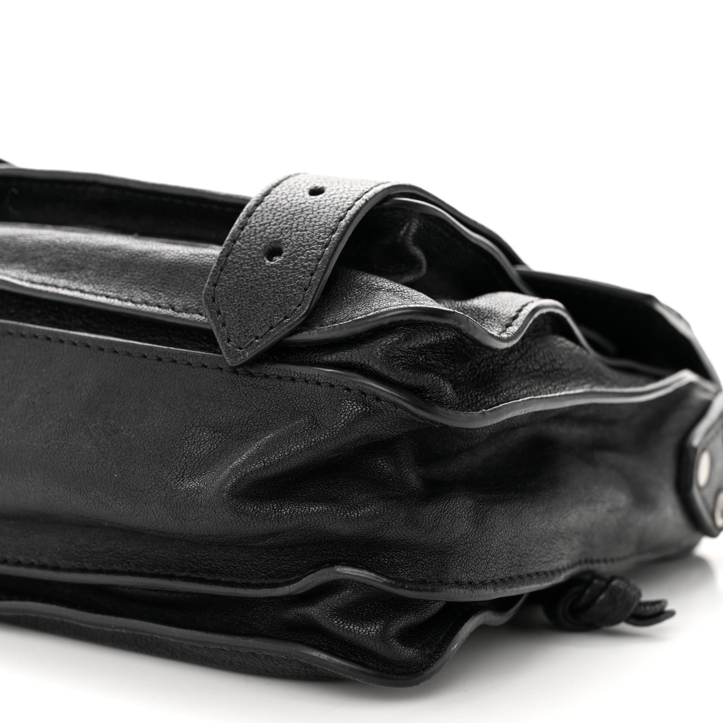 Lambskin PS1 Mini Pouch Messenger Black