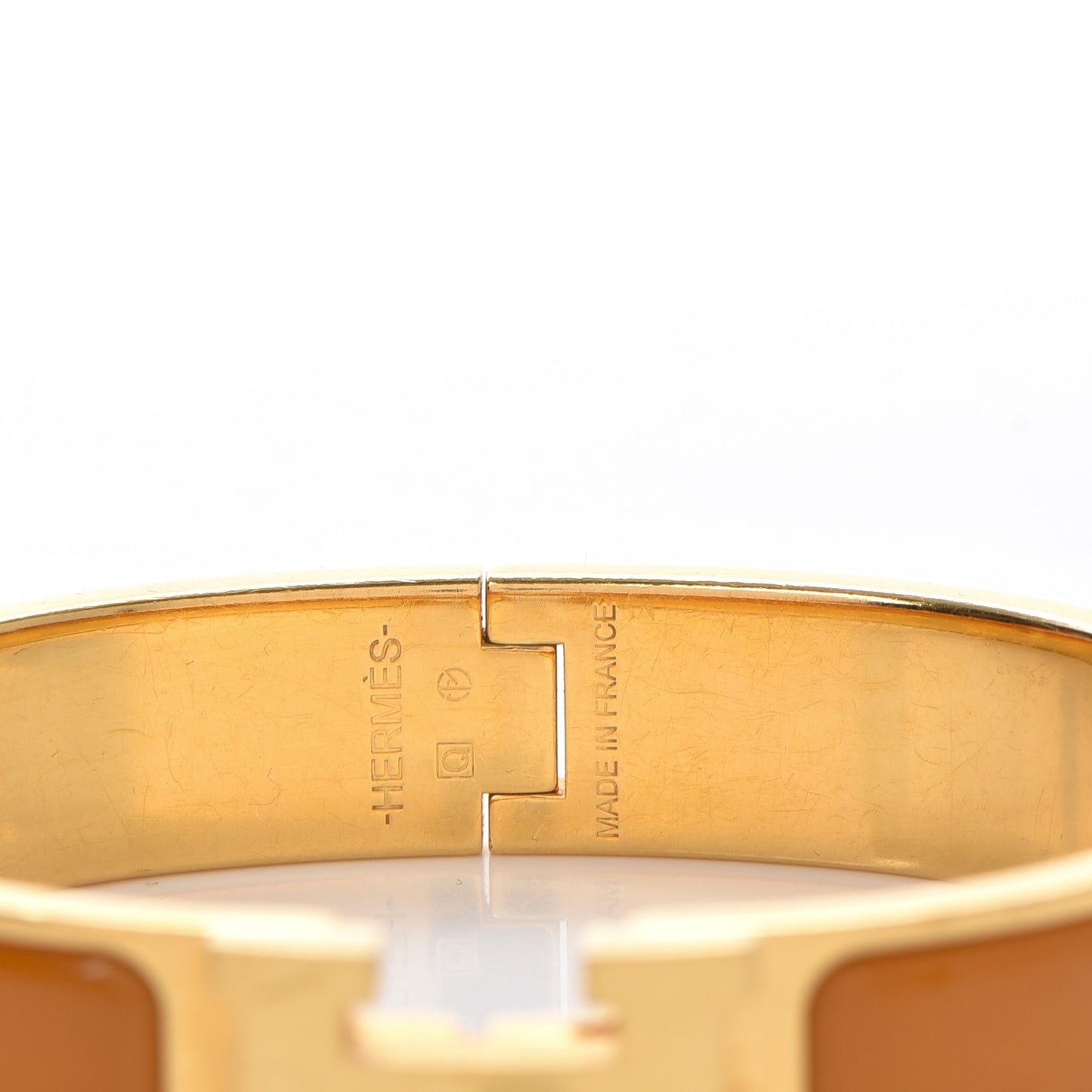 Narrow Enamel Clic Clac H Bracelet PM Curry