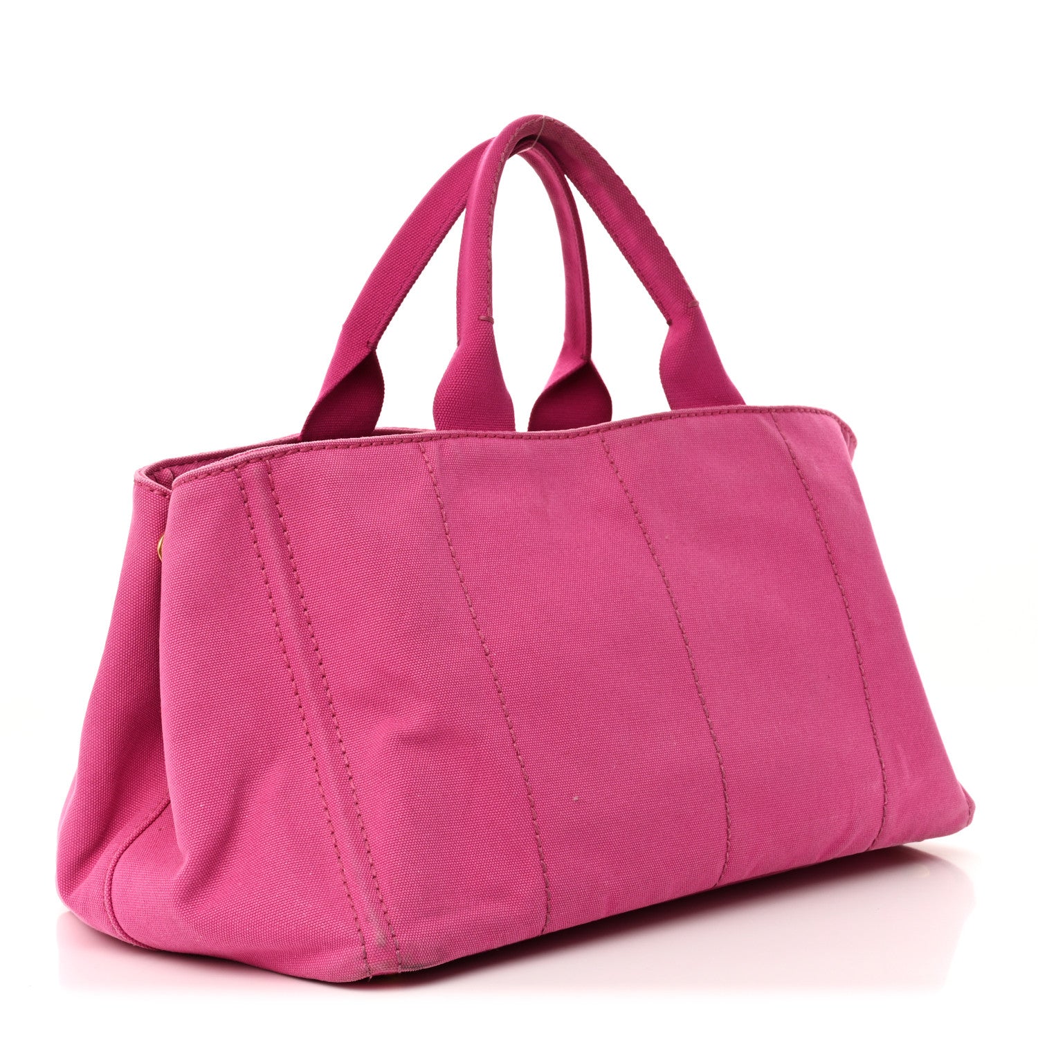 Prada Canvas Large Canapa Logo Tote Peonia 3 of 14
