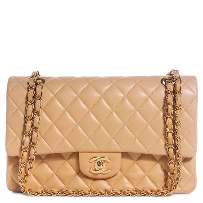 Chanel Lambskin Medium Double Flap Beige 1 of 8