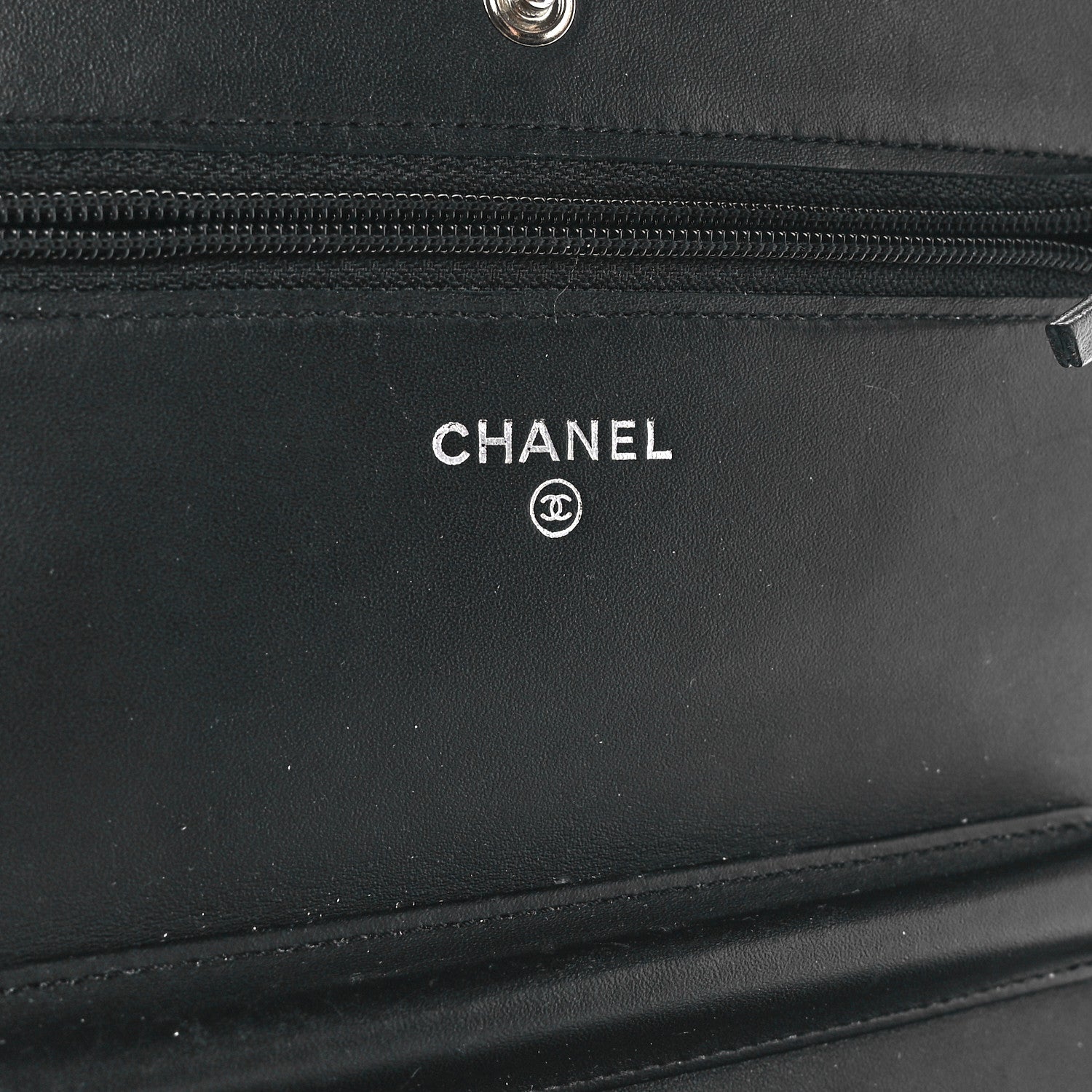 Chanel Caviar Timeless CC Wallet On Chain WOC Black 6 of 12