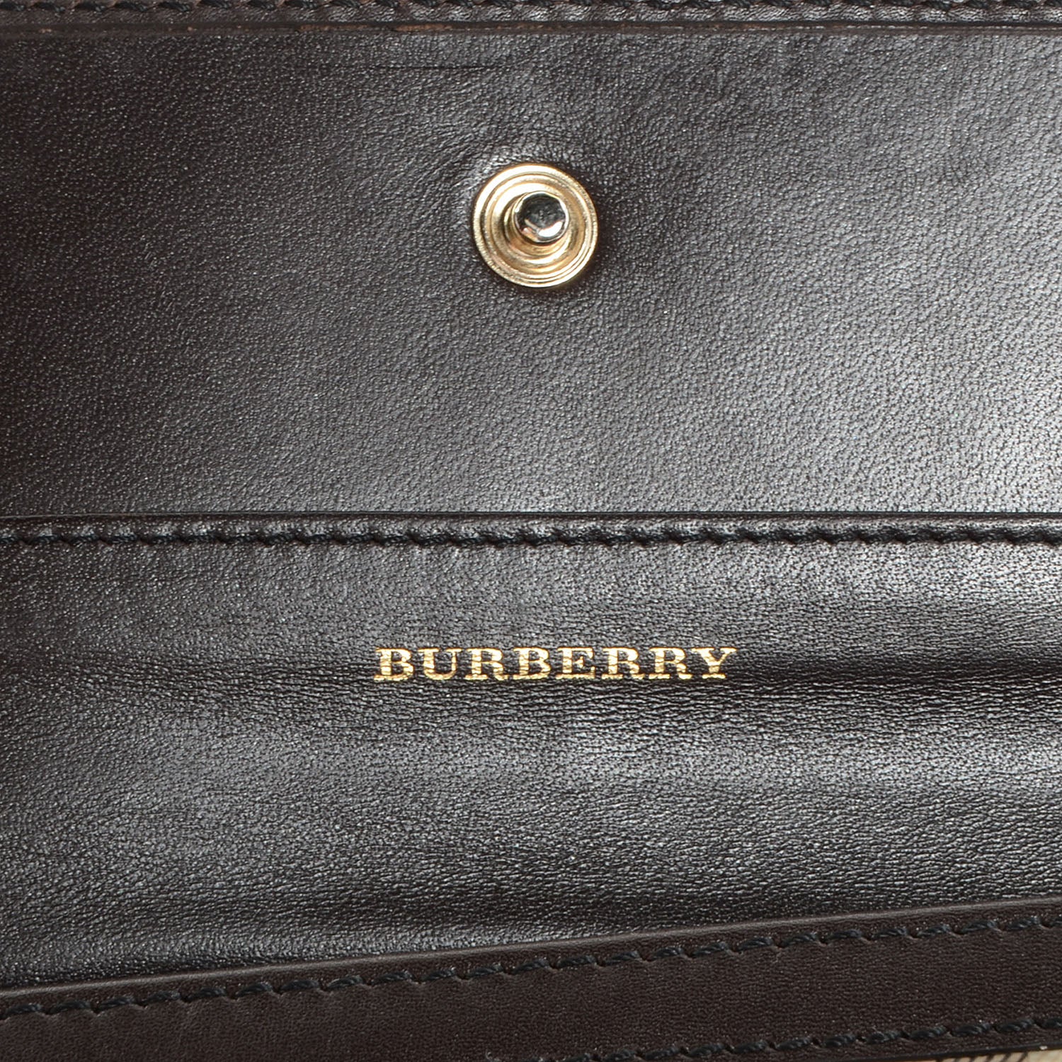 Burberry Haymarket Check Molly Continental Wallet Chocolate 7 of 9