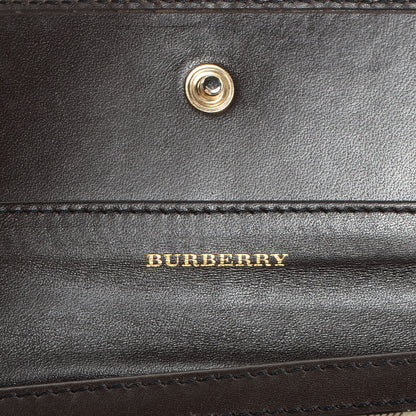 Burberry Haymarket Check Molly Continental Wallet Chocolate 7 of 9