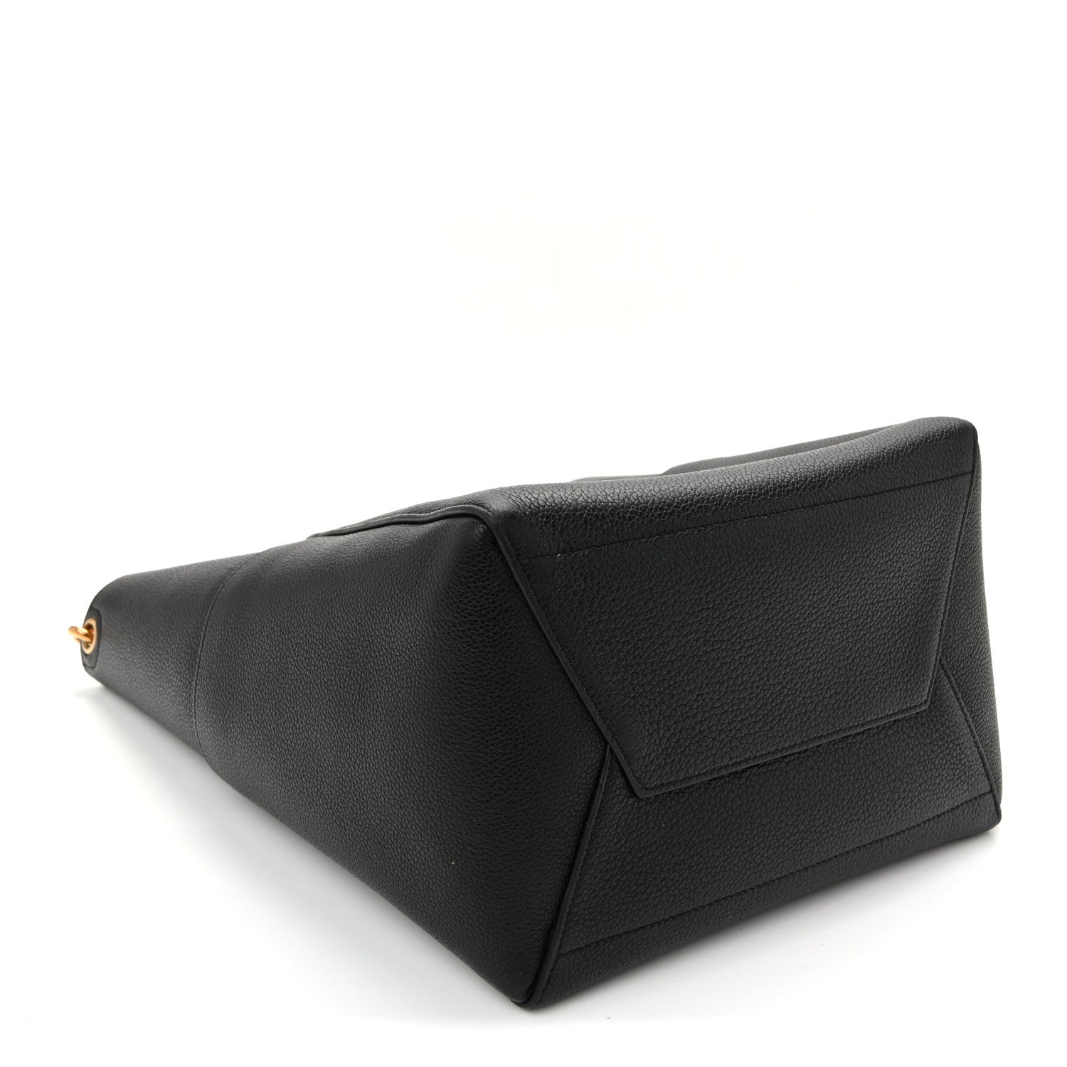 Celine Soft Grained Calfskin Sangle Bucket Bag Black 4 of 11