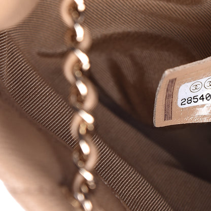 Chanel Caviar Quilted Rolled Up Bucket Drawstring Bag Beige 7 of 9