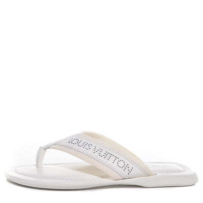 Louis Vuitton Mens Perforated Logo Thong Sandal 7 White 1 of 7